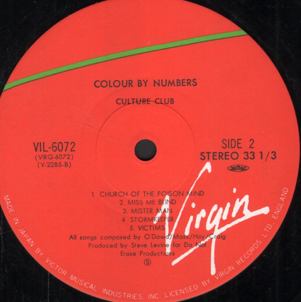 Culture Club - Colour By Numbers - Lp