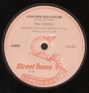 Phil Cordell - Love How You Love Me - 7 Inch