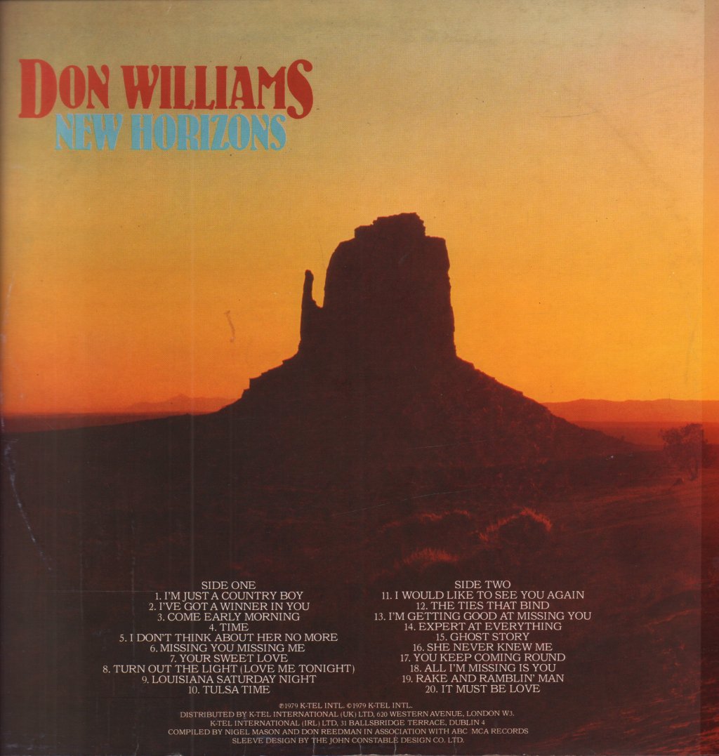 Don Williams - New Horizons - Lp