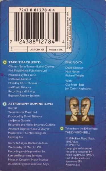 Pink Floyd - Take It Back - Cassette
