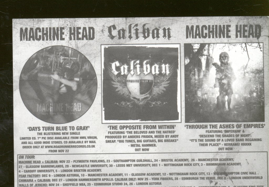 Machine Head - Days Turn Blue To Gray - Sticker