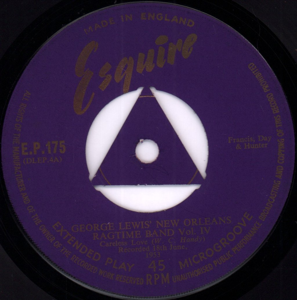 George Lewis' New Orleans Ragtime Band - Vol IV - 7 Inch