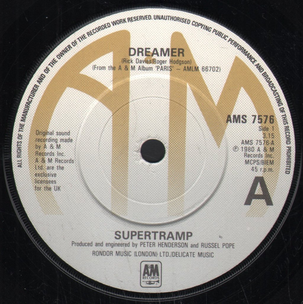 Supertramp - Dreamer - 7 Inch