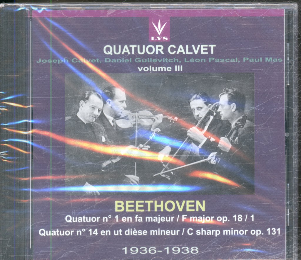 Quatuor Calvet - Beethoven - Quatuor N°1 En Fa Majeur Op.18 N°1 / Quatuor N°14 En Ut Dièse Mineur Op. 131 - Cd