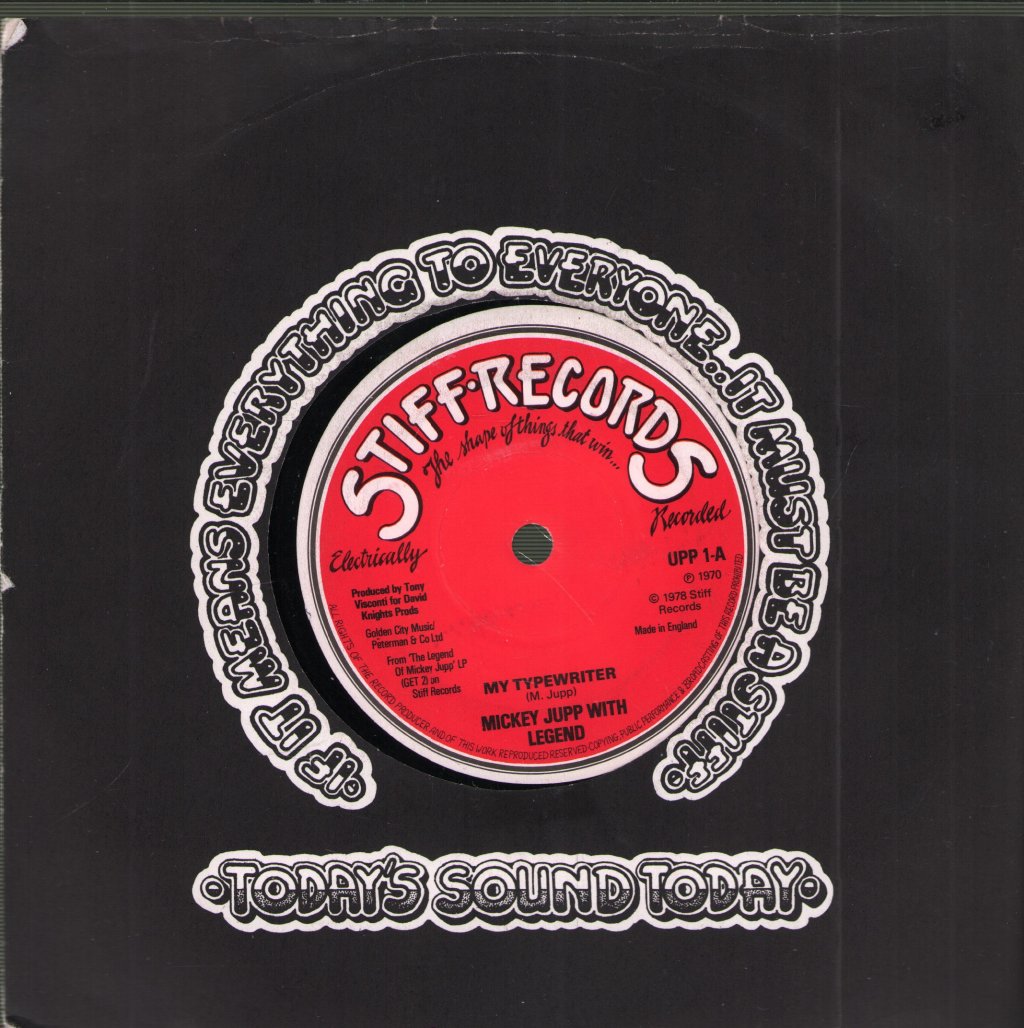 Mickey Jupp With Legend - My Typewriter - 7 Inch