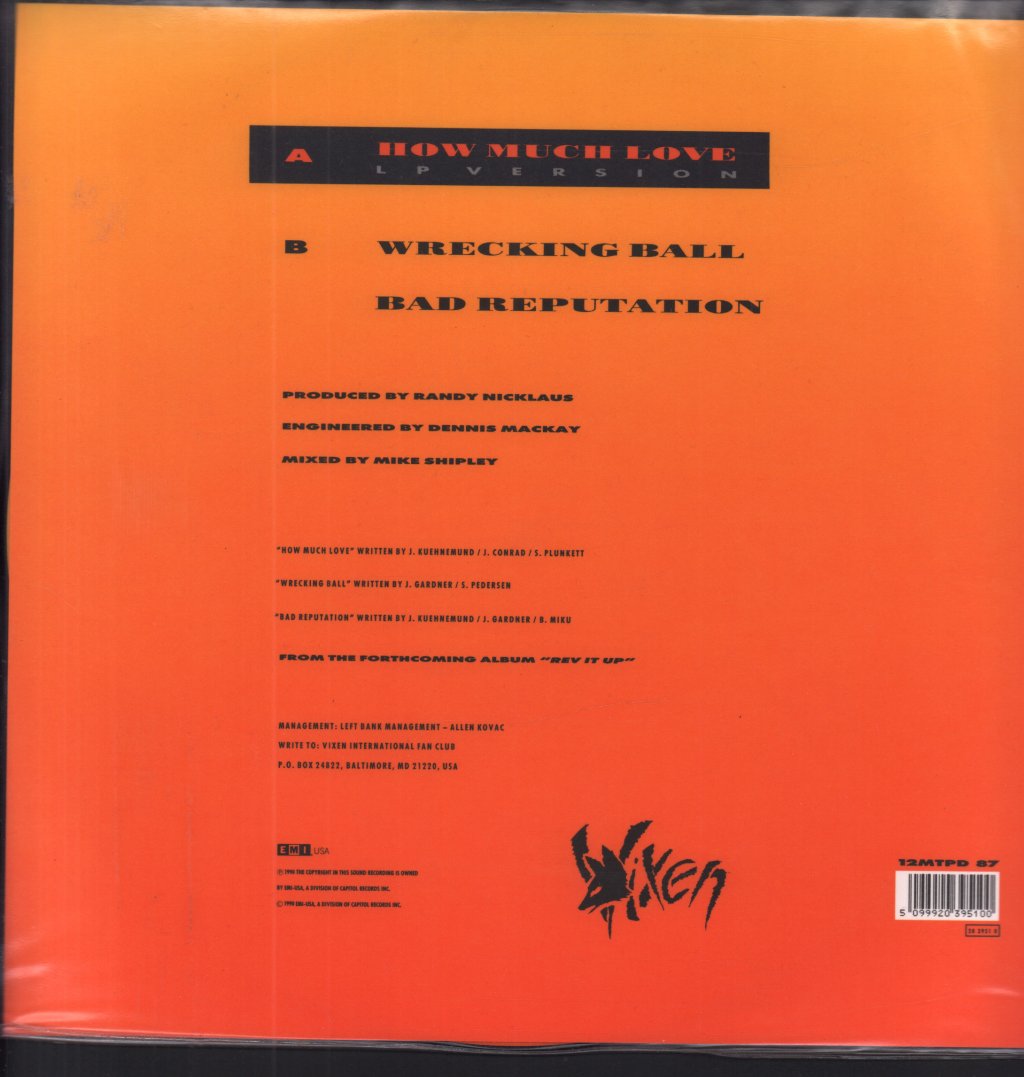Vixen - How Much Love - 12 Inch