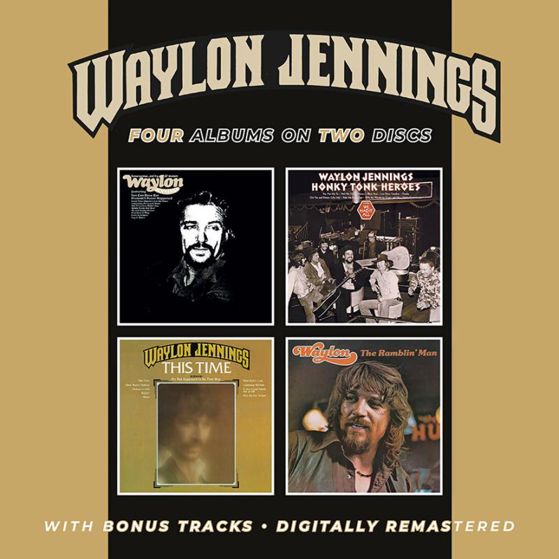 Waylon Jennings - Lonesome, On'ry & Mean/Honky Tonk Heroes/This Time/The Ramblin' Man Bonus Tracks - Double Cd