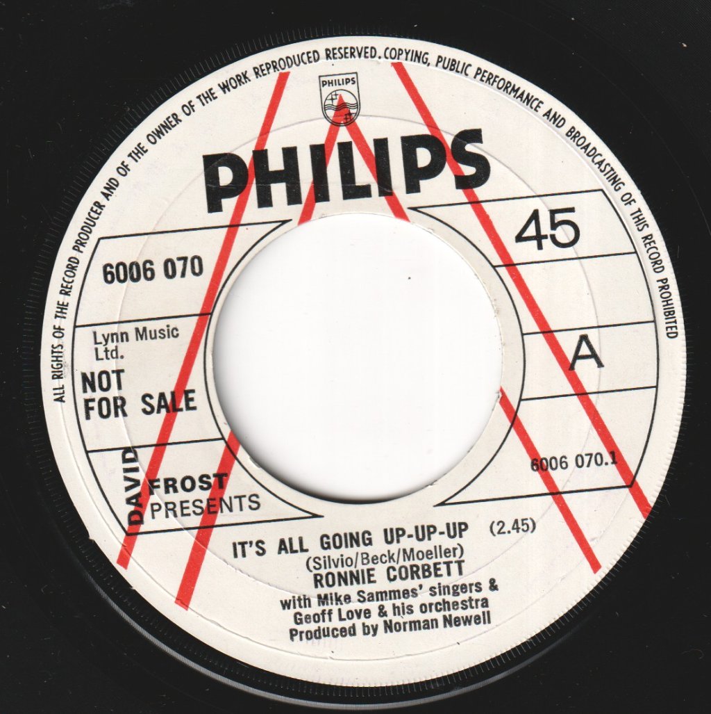 Ronnie Corbett - It's All Going Up-Up-Up - 7 Inch