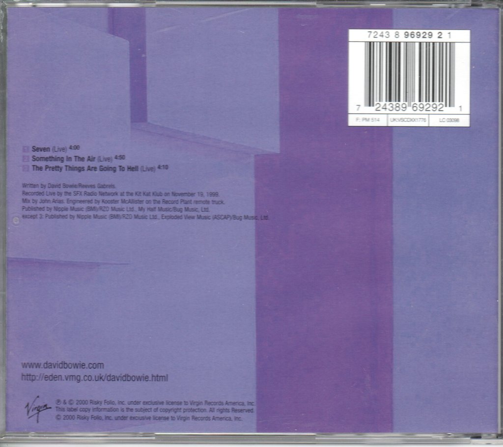 David Bowie - Seven - Cd