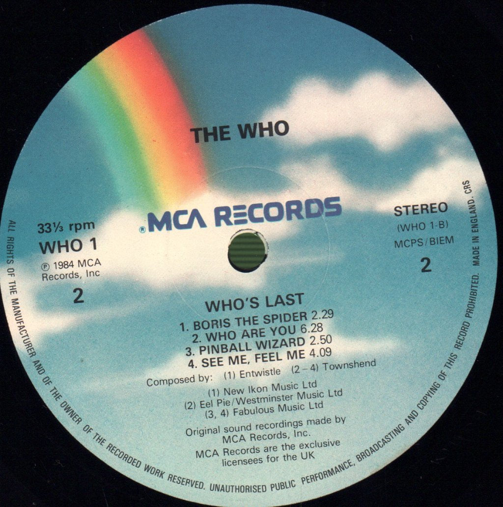 Who - Who's Last - Double Lp