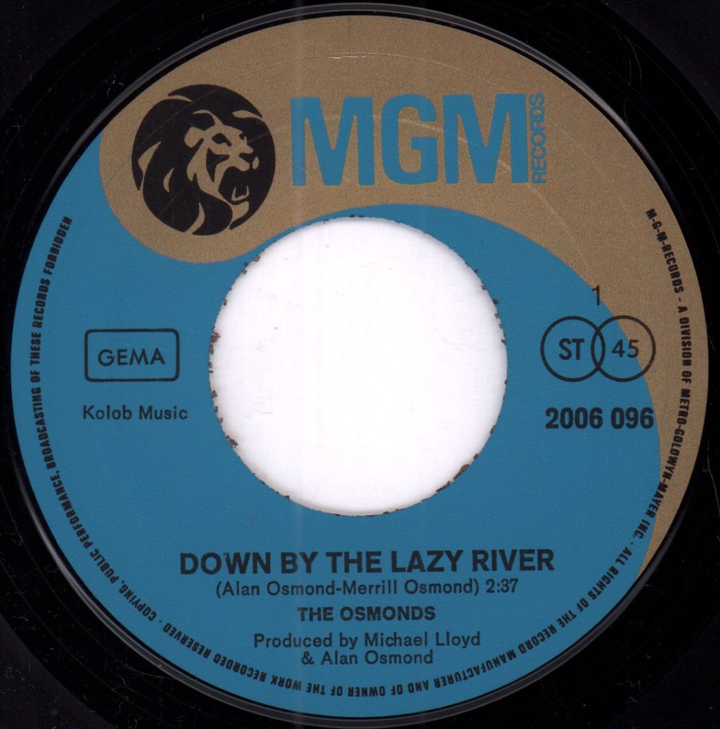 Osmonds - Down By The Lazy River - 7 Inch