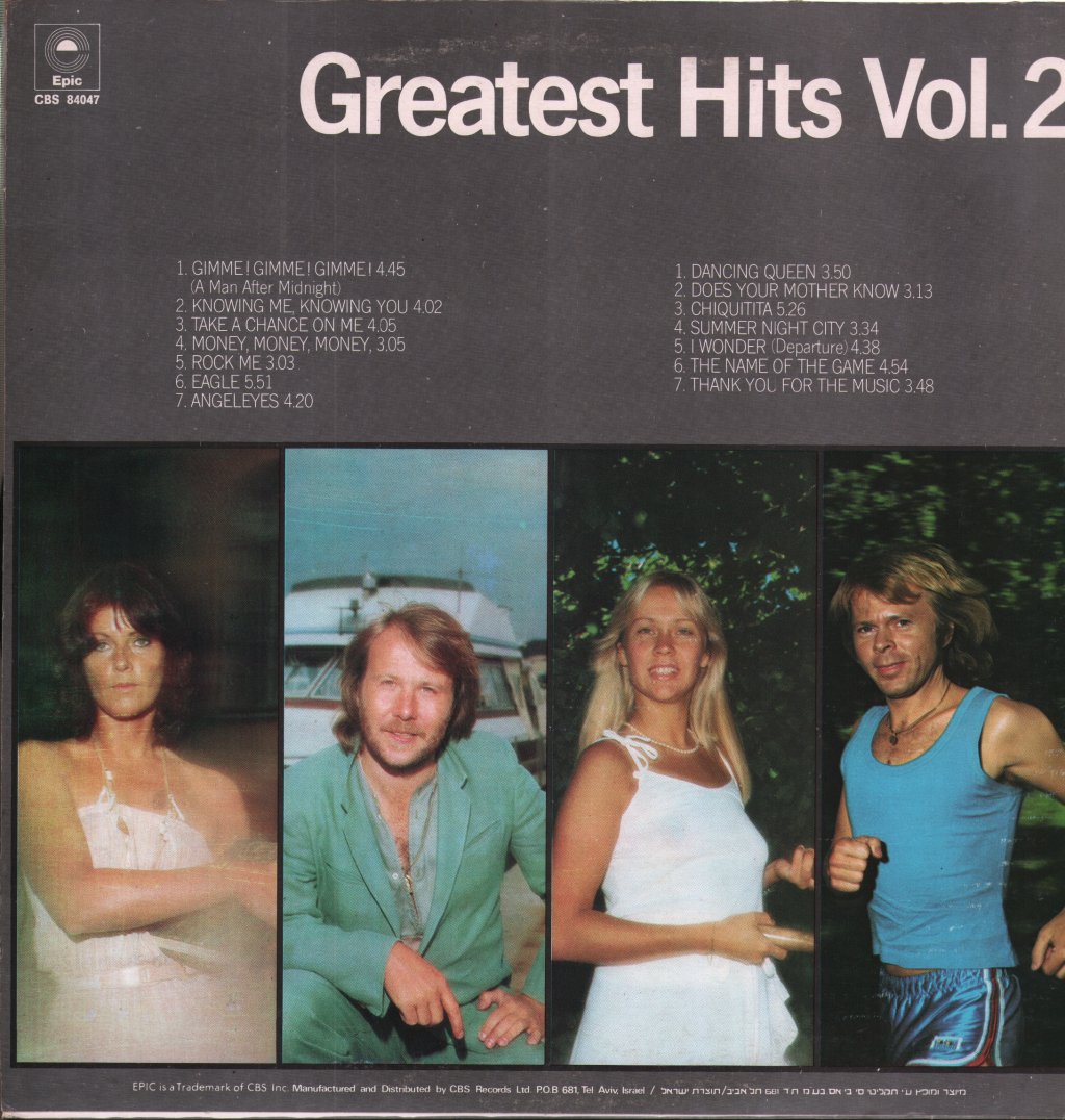 ABBA - Greatest Hits Vol. 2 - Lp – Vinyl Tap