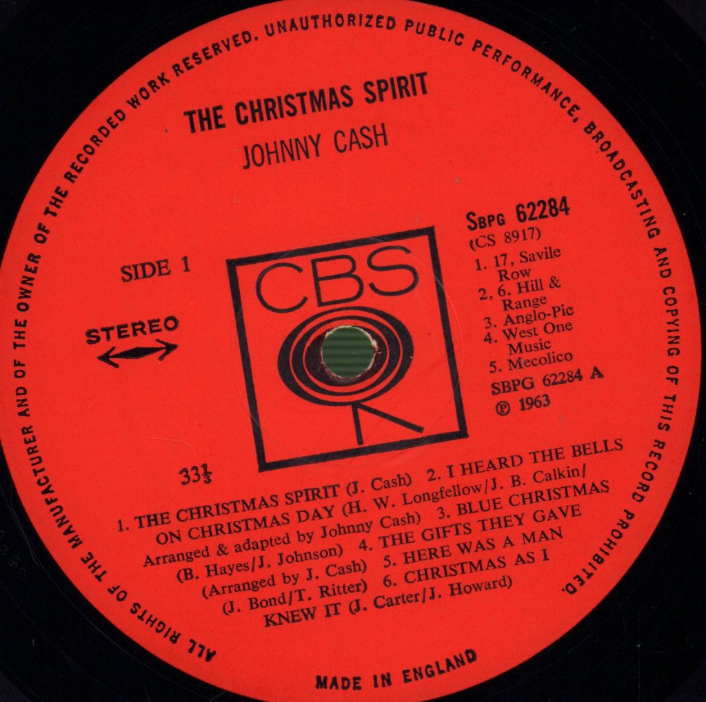 Johnny Cash - Christmas Spirit - Lp