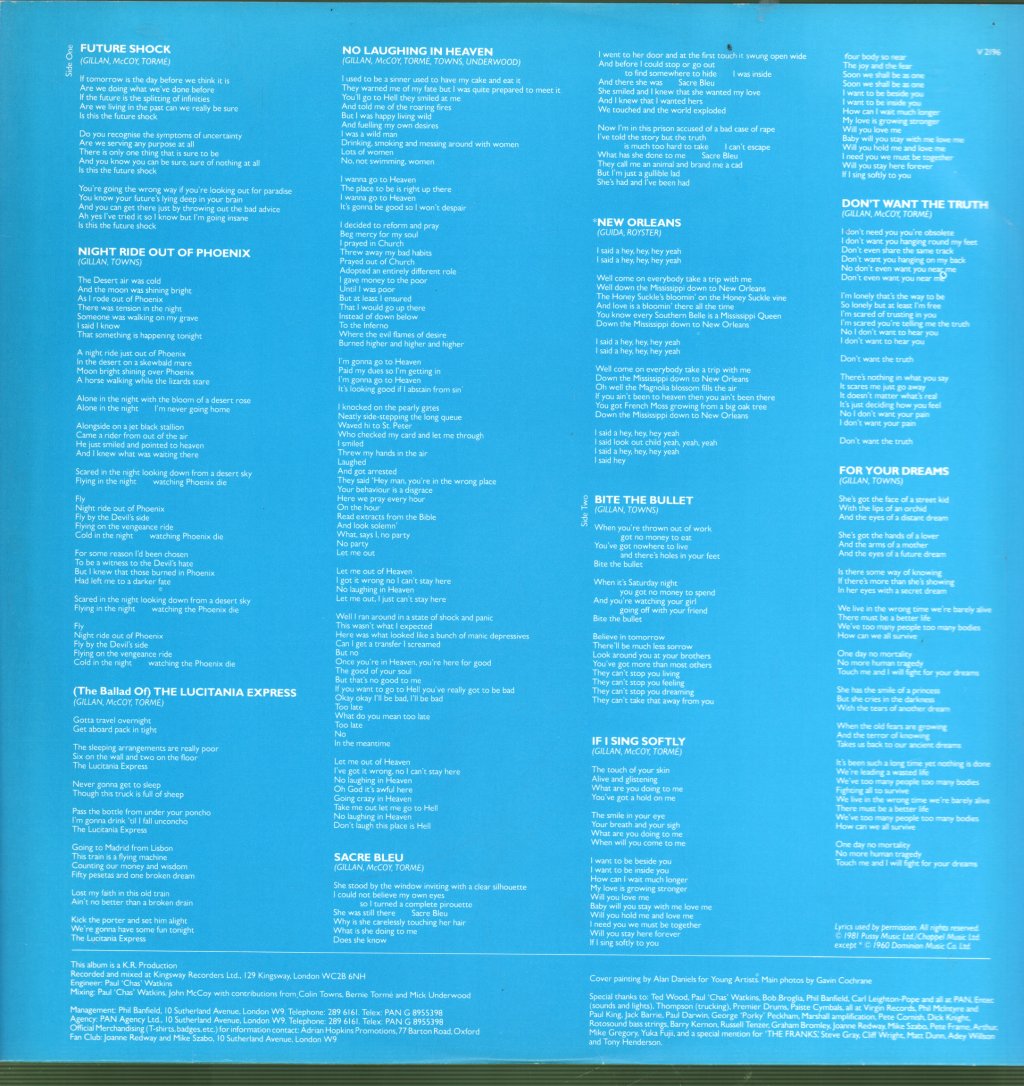 Gillan - Future Shock - Lp