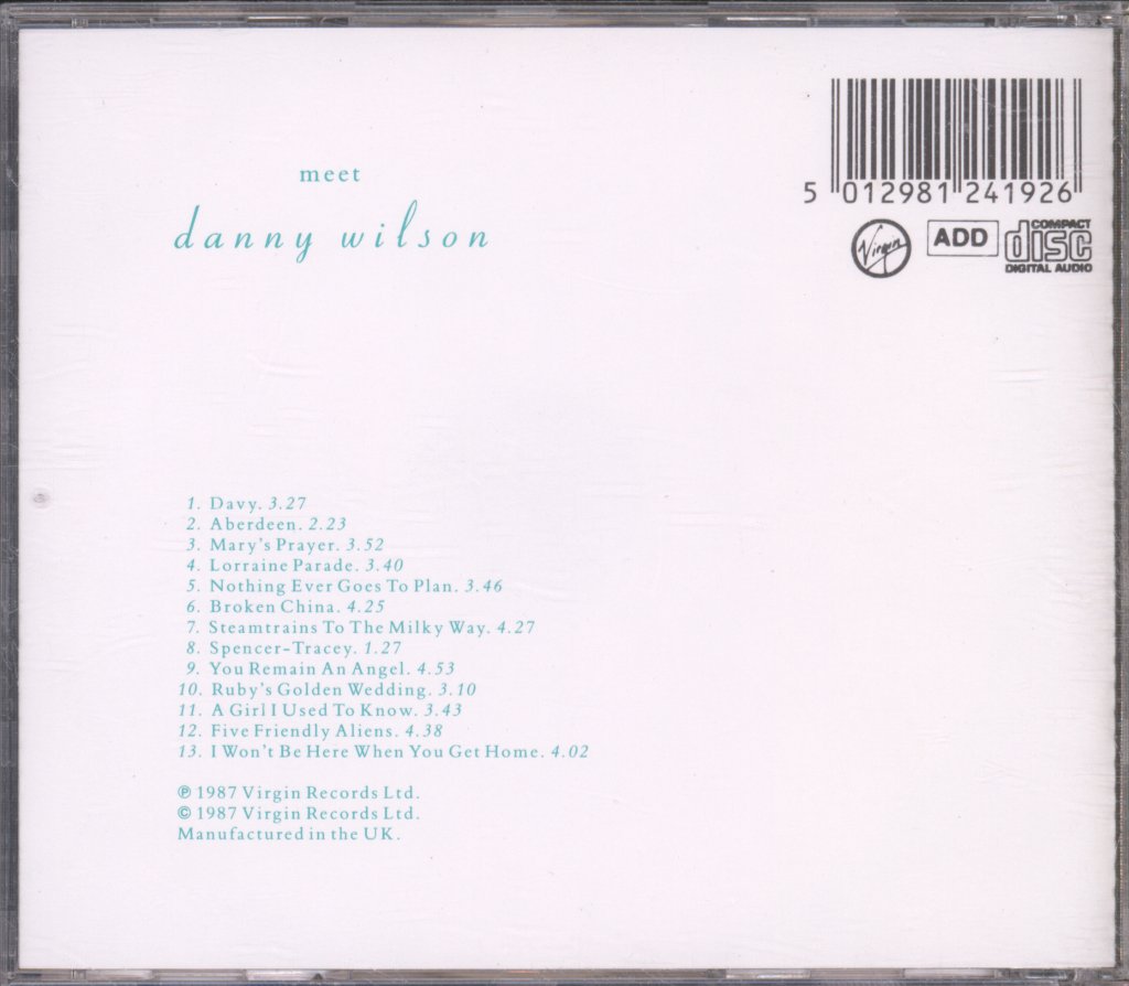 Danny Wilson - Meet Danny Wilson - Cd
