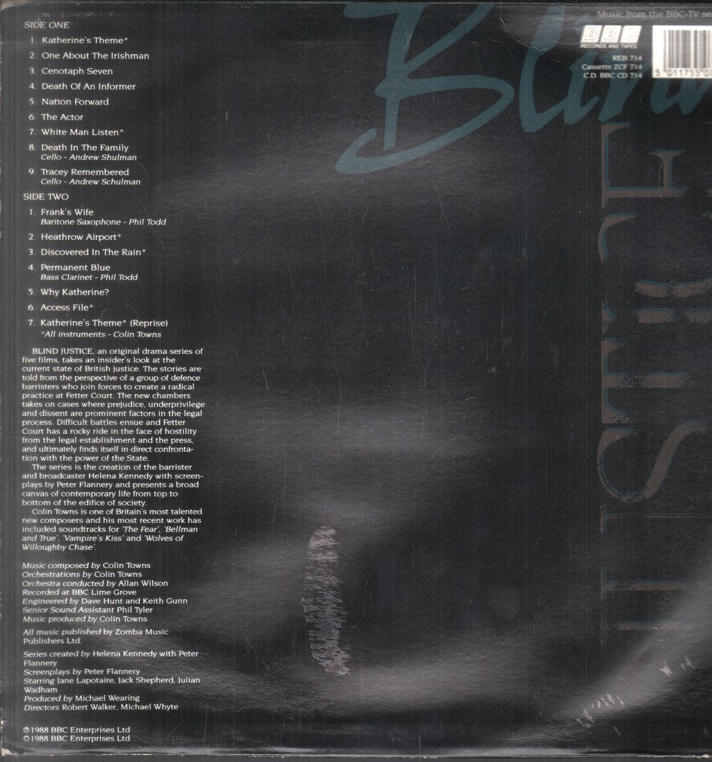 Colin Towns - Blind Justice - Lp