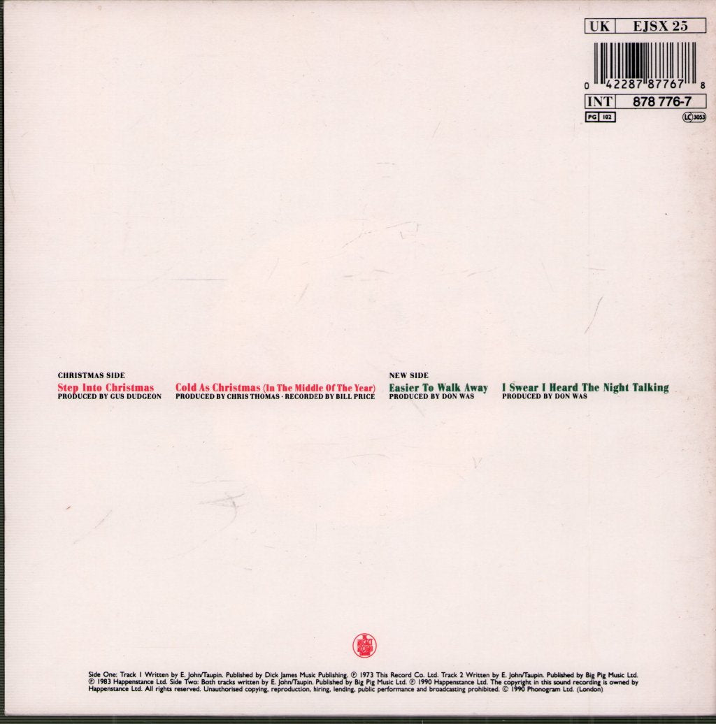 Elton John - Step Into Christmas - 7 Inch
