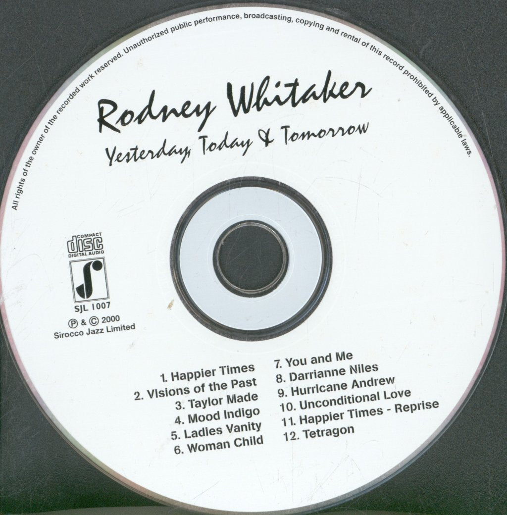 Rodney Whitaker - Yesterday, Today & Tomorrow - Cd