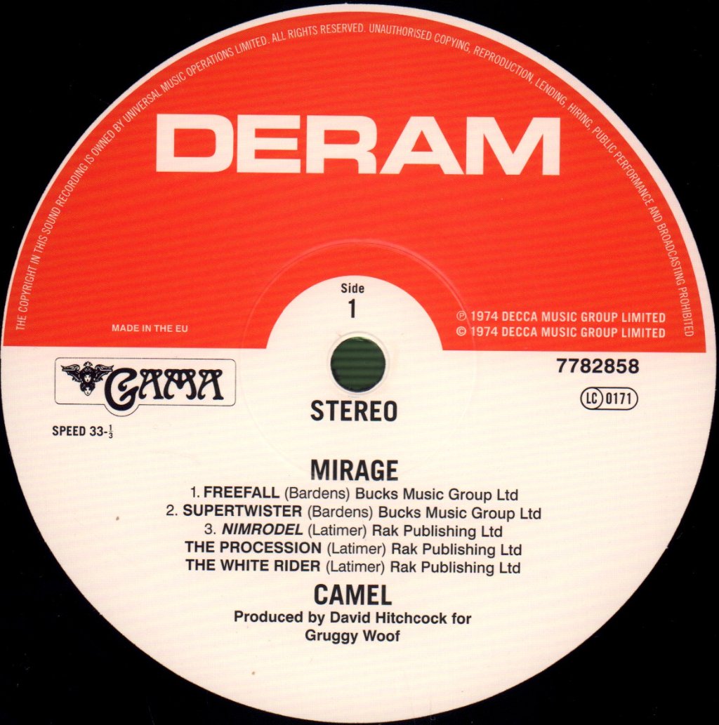 Camel - Mirage - Lp