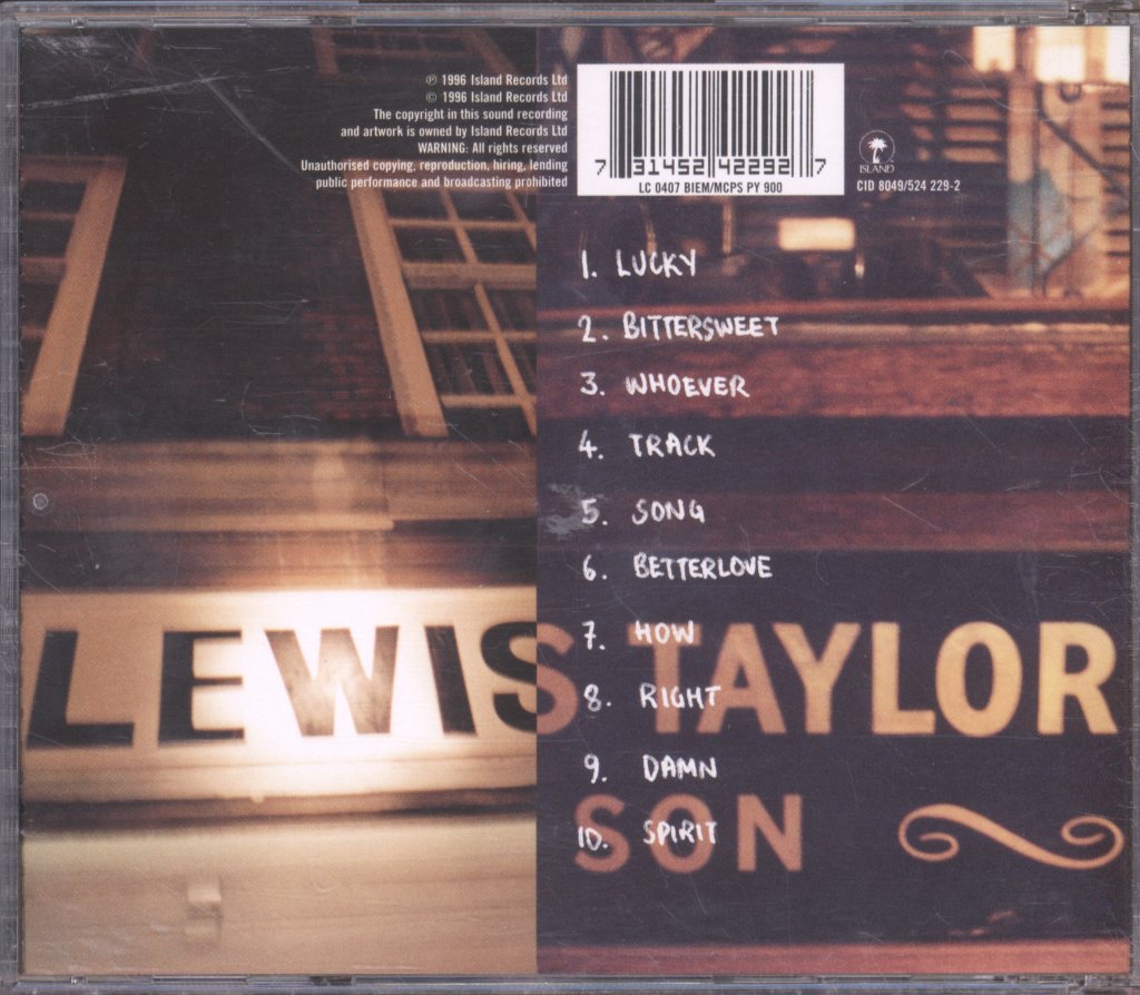 Lewis Taylor - Lewis Taylor - Cd