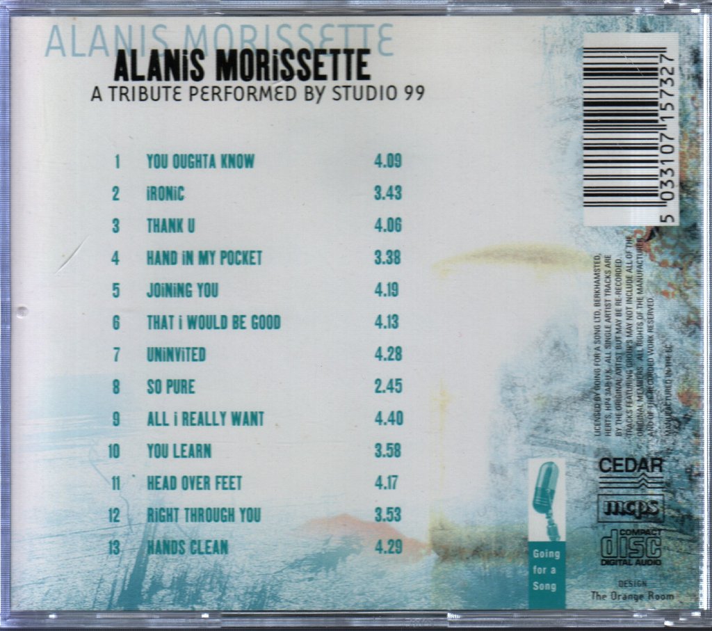 Studio 99 - A Tribute To Alanis Morissette - Cd