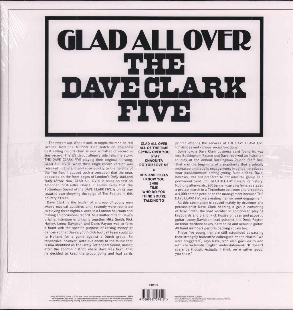Dave Clark Five - Glad All Over - Lp