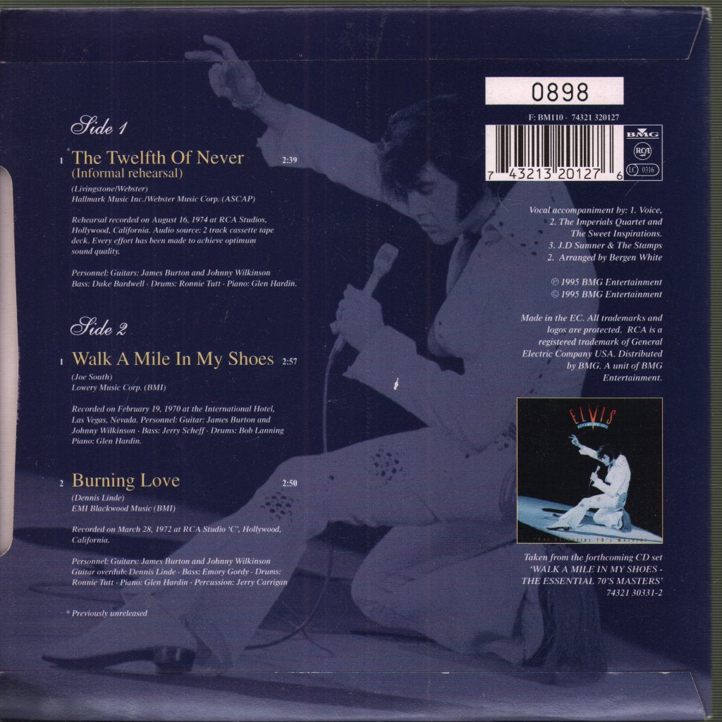 Elvis Presley - Twelfth Of Never - 7 Inch