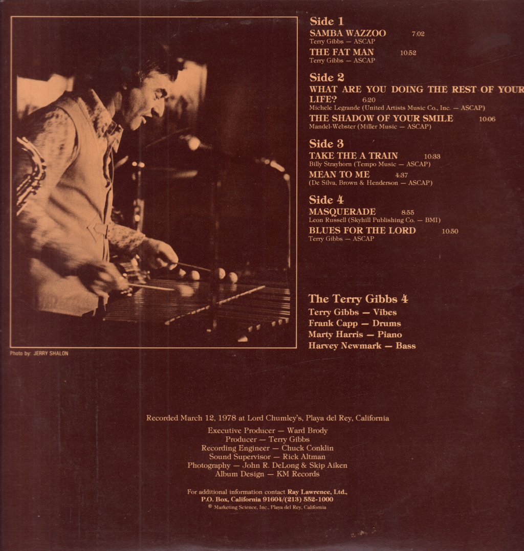 Terry Gibbs Quartet - Live At The Lord - Vol. 1 - Double Lp