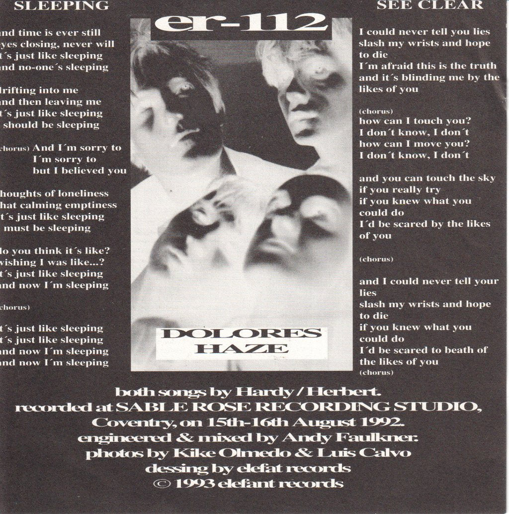 Dolores Haze - See Clear EP - 7 Inch