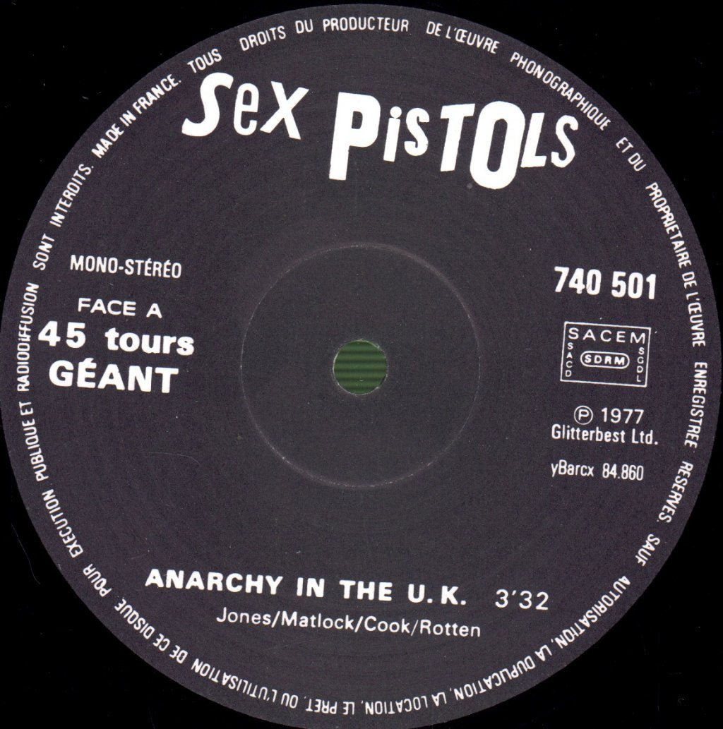 Sex Pistols - Anarchy In The Uk - 12 Inch