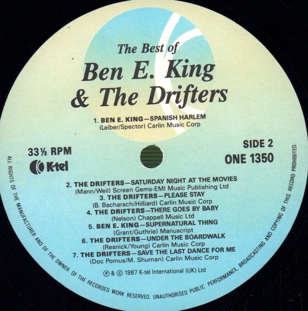 Ben E. King / Drifters - Best Of Ben E. King & The Drifters - Lp