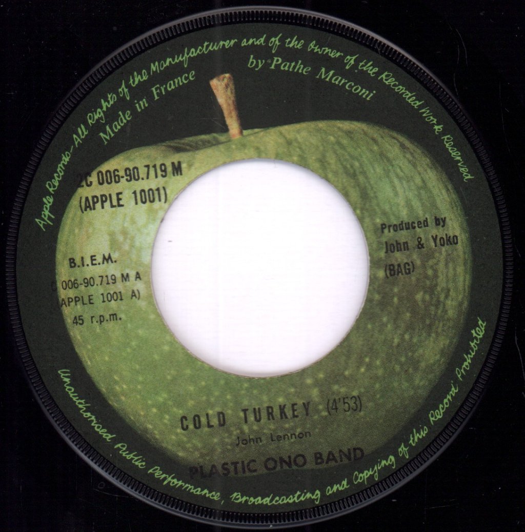 Plastic Ono Band - Cold Turkey - 7 Inch