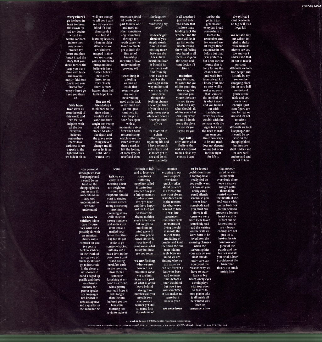 King's X - Faith Hope Love - Lp