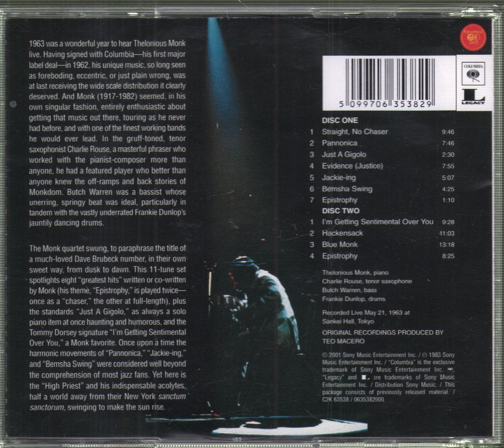 Thelonious Monk - Monk In Tokyo - Double Cd
