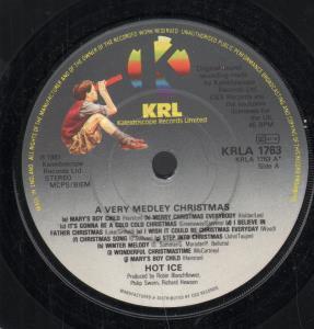 Hot Ice (80'S Pop Group) - A Very Medley Christmas - 7 Inch