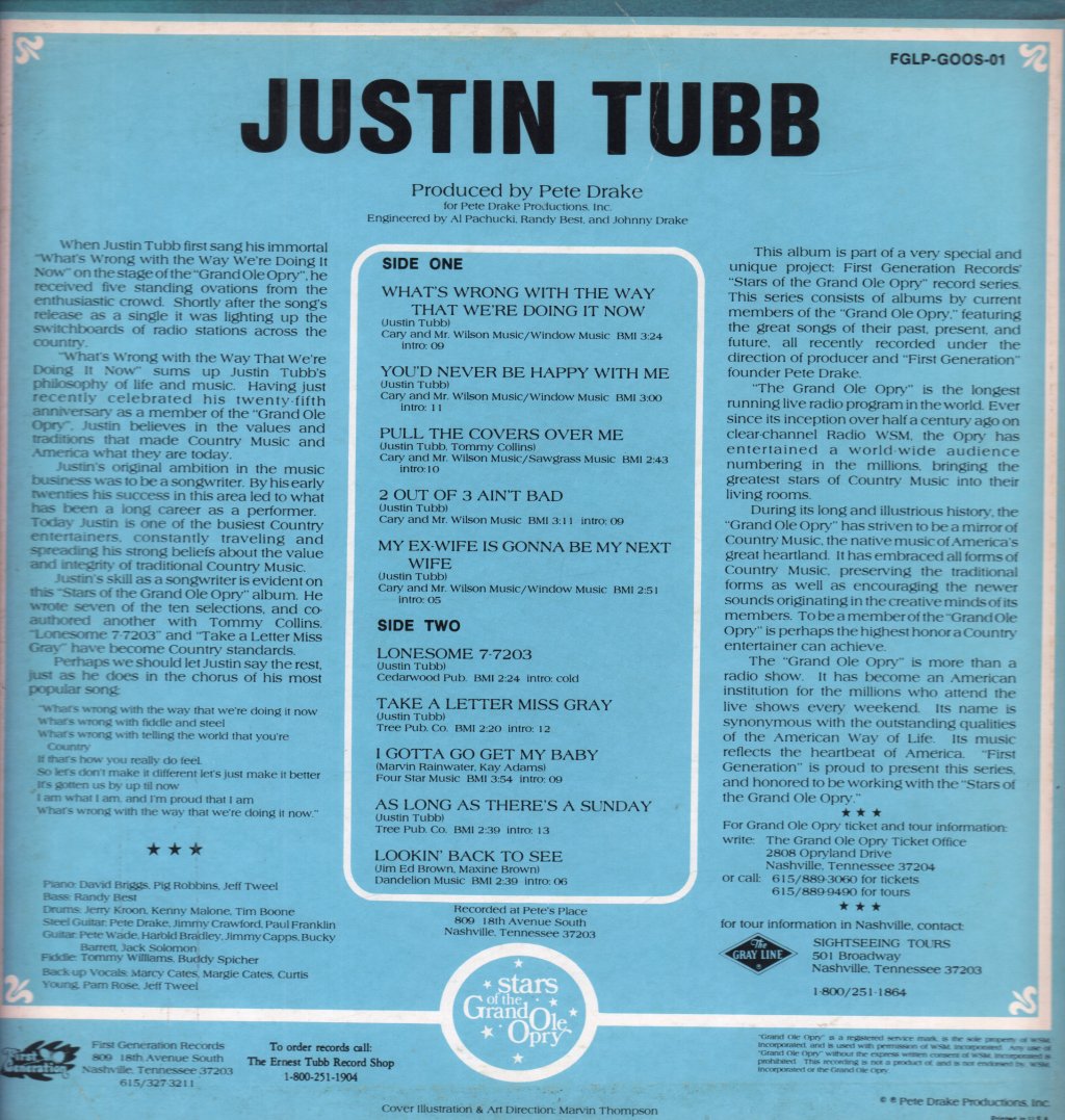 Justin Tubb - Justin Tubb - Lp