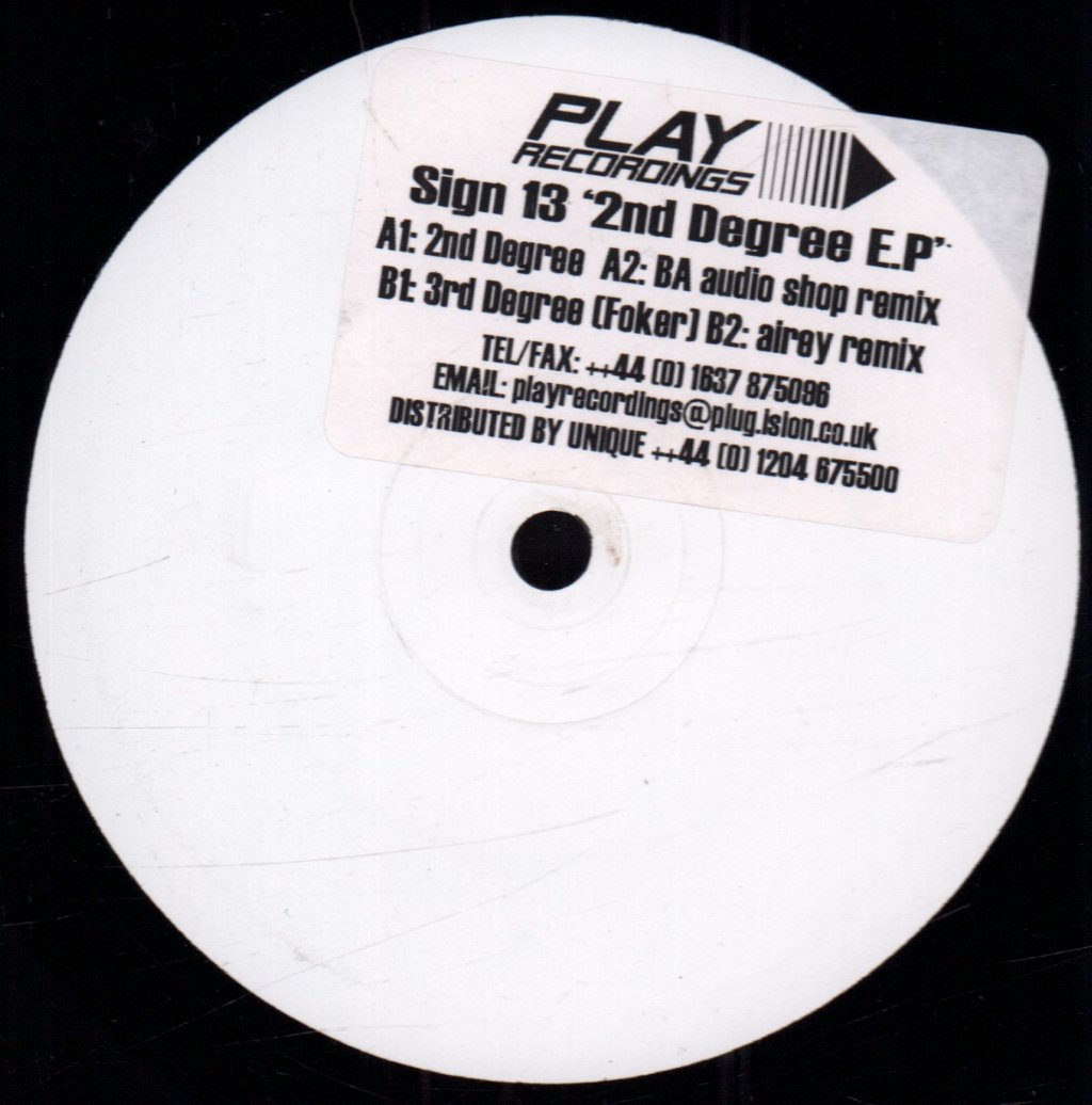 Sign 13 - 2nd Degree E.P. - 12 Inch