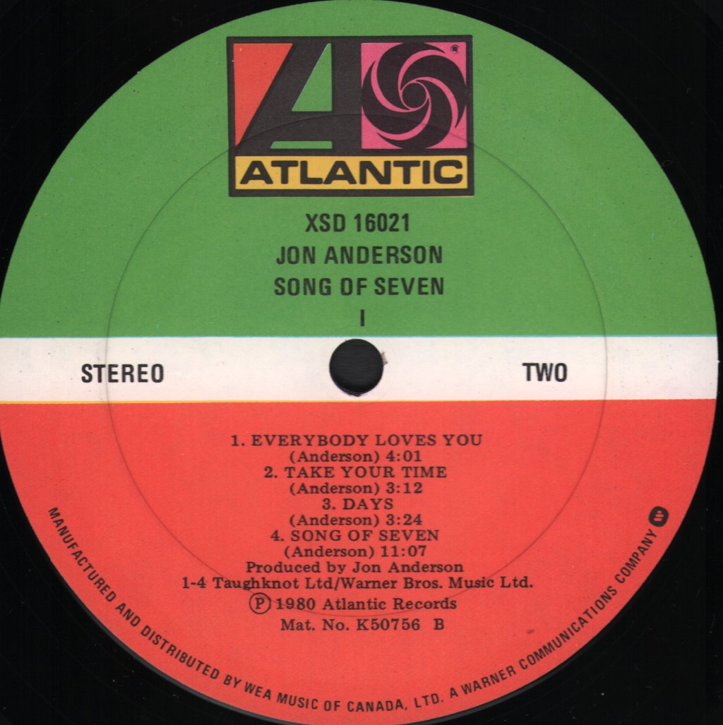 Jon Anderson - Song Of Seven - Lp