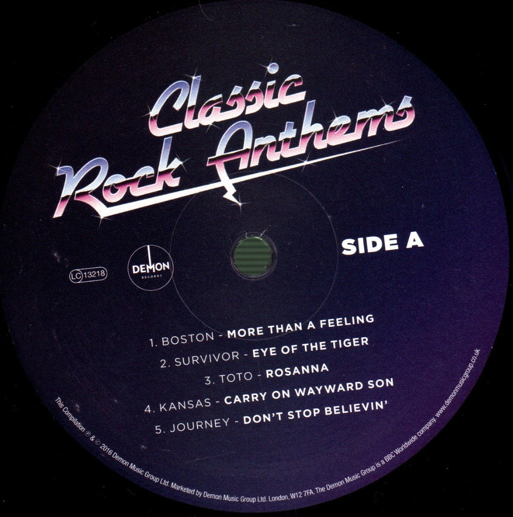 Various Artists - Classic Rock Anthems - Double Lp