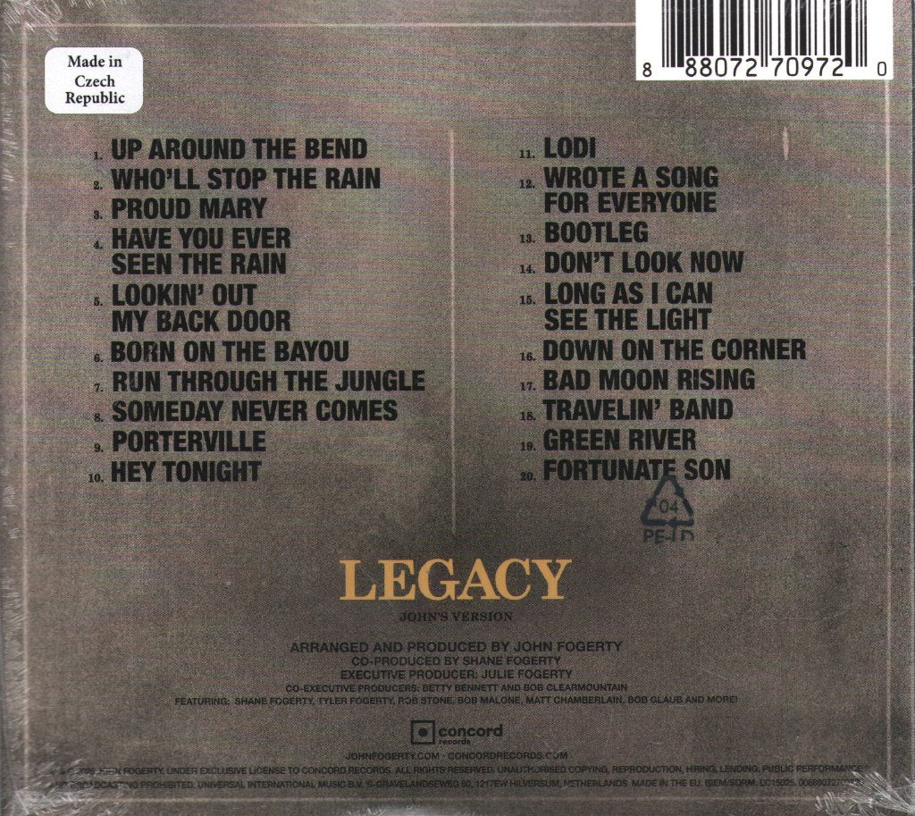 John Fogerty - Legacy: the Creedence Clearwater Revival Years - Cd