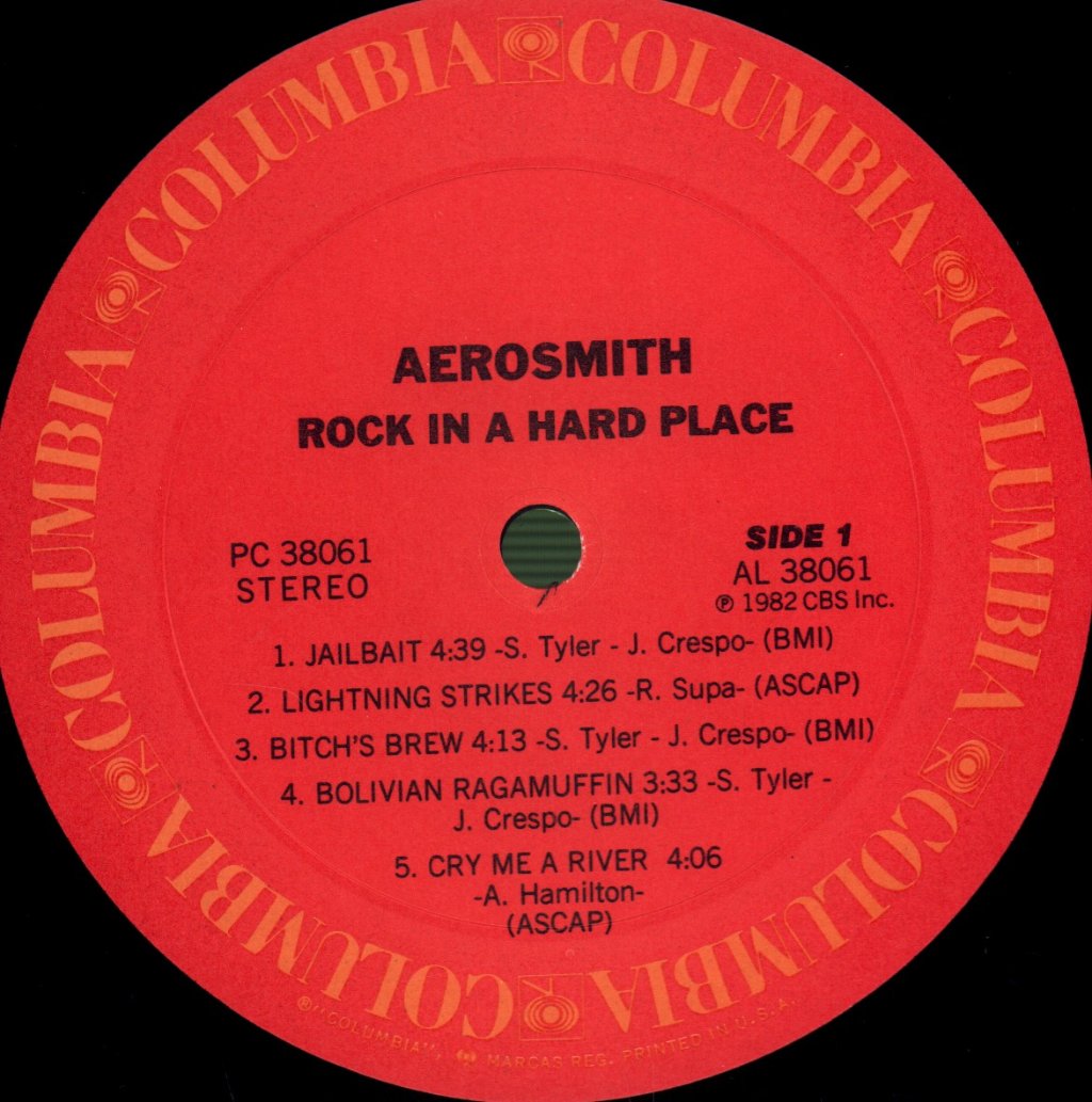 Aerosmith - Rock In A Hard Place - Lp