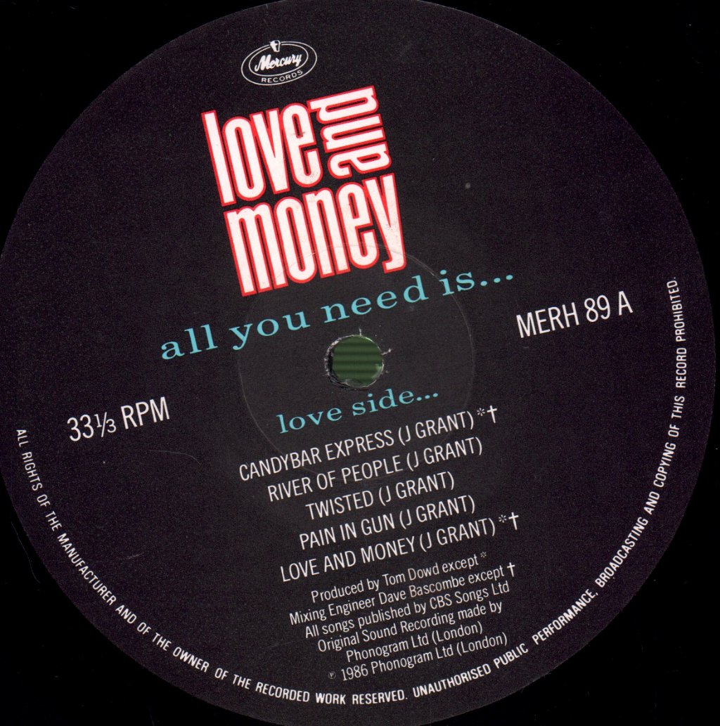 Love And Money - All You Need Is - Lp