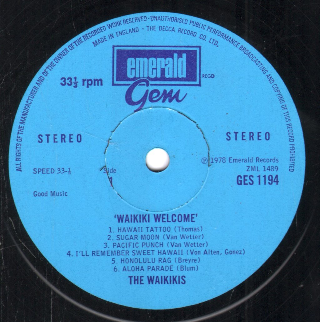 Waikiki's - Waikiki Welcome - Lp