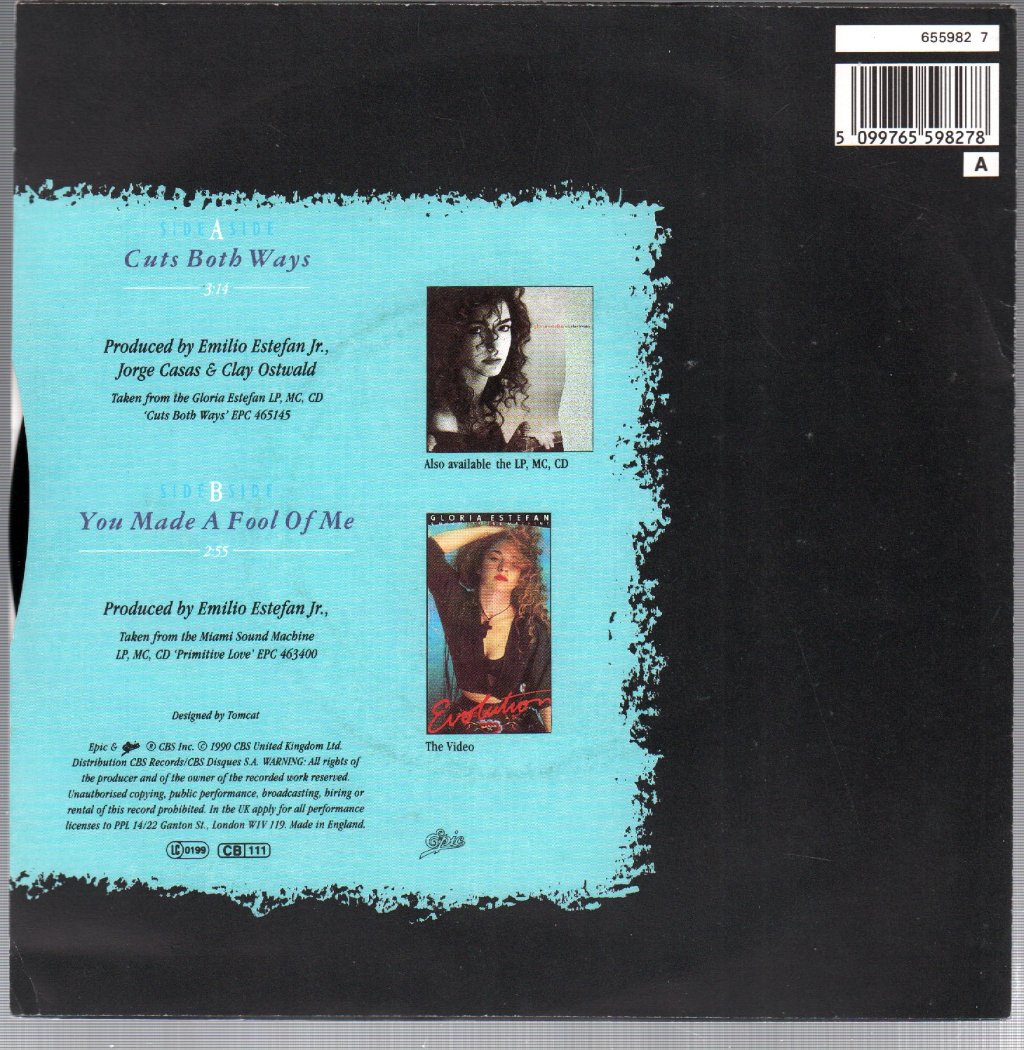 Gloria Estefan - Cuts Both Ways - 7 Inch