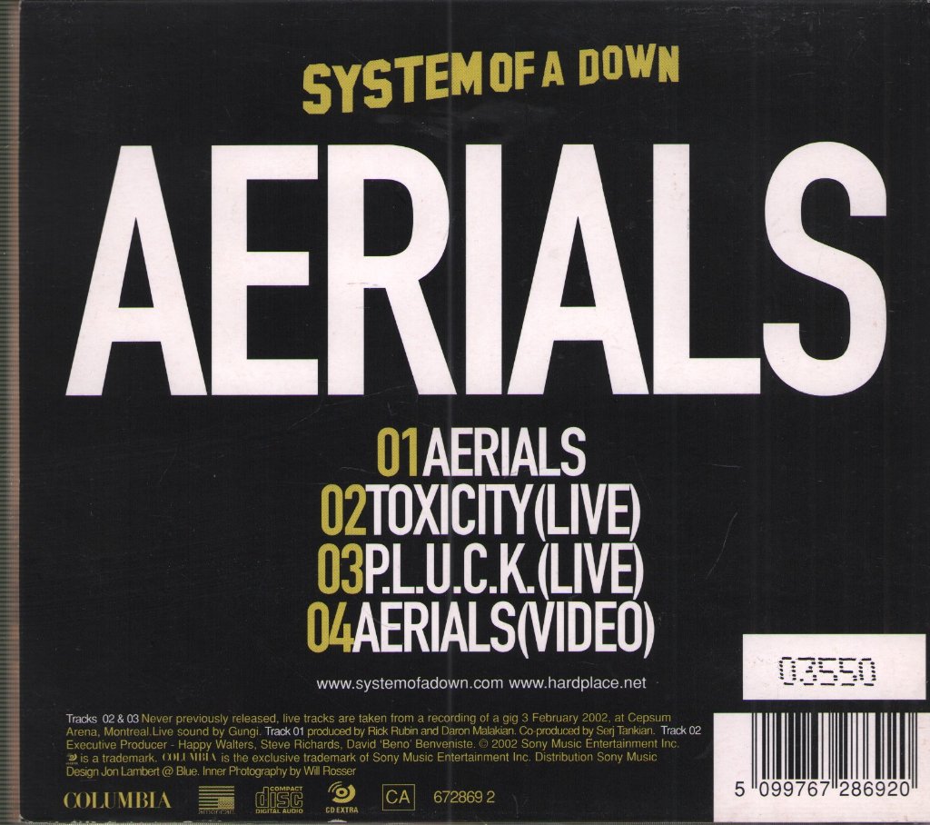System Of A Down - Aerials - Cd