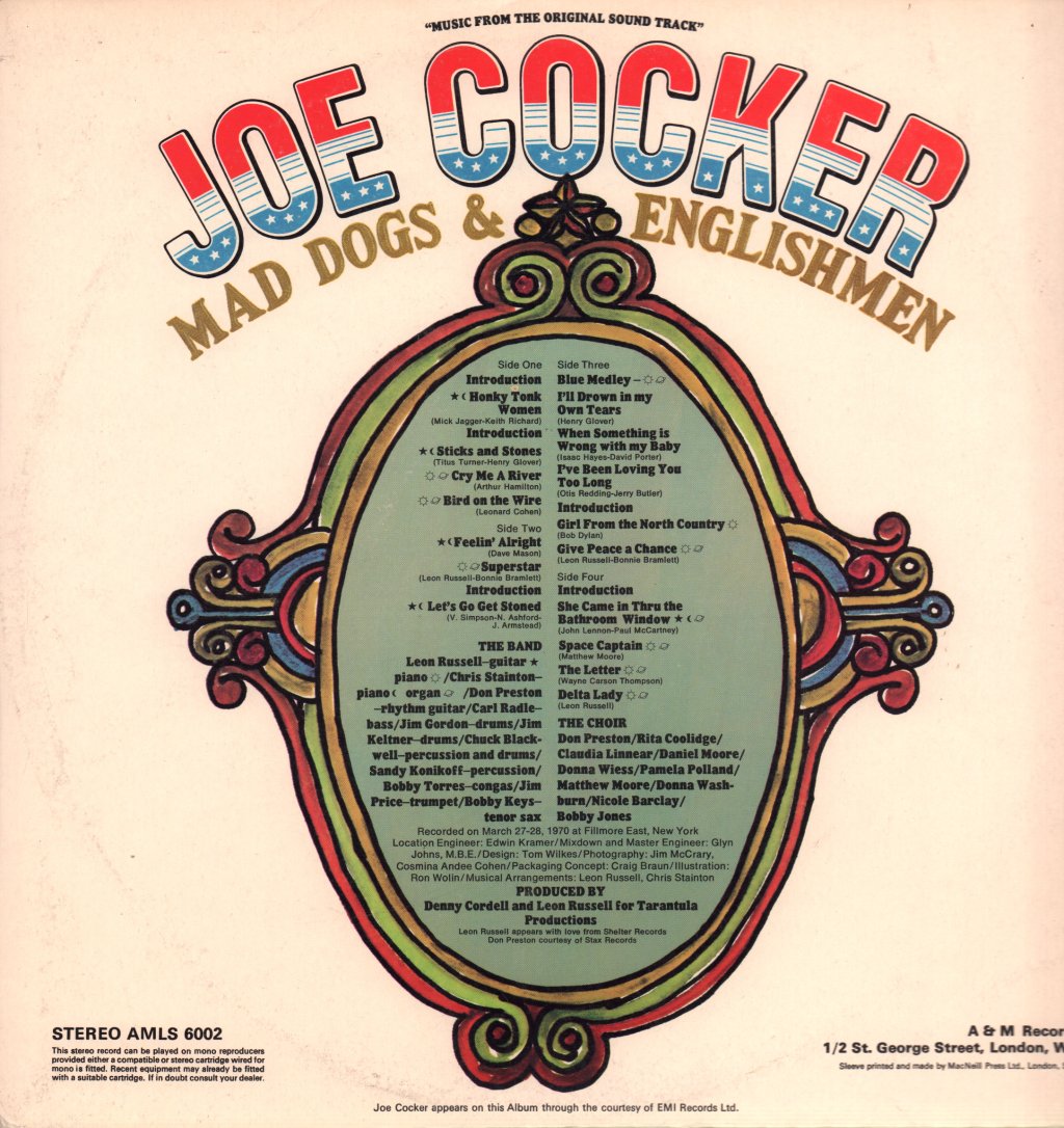 Joe Cocker - Mad Dogs & Englishmen - Double Lp