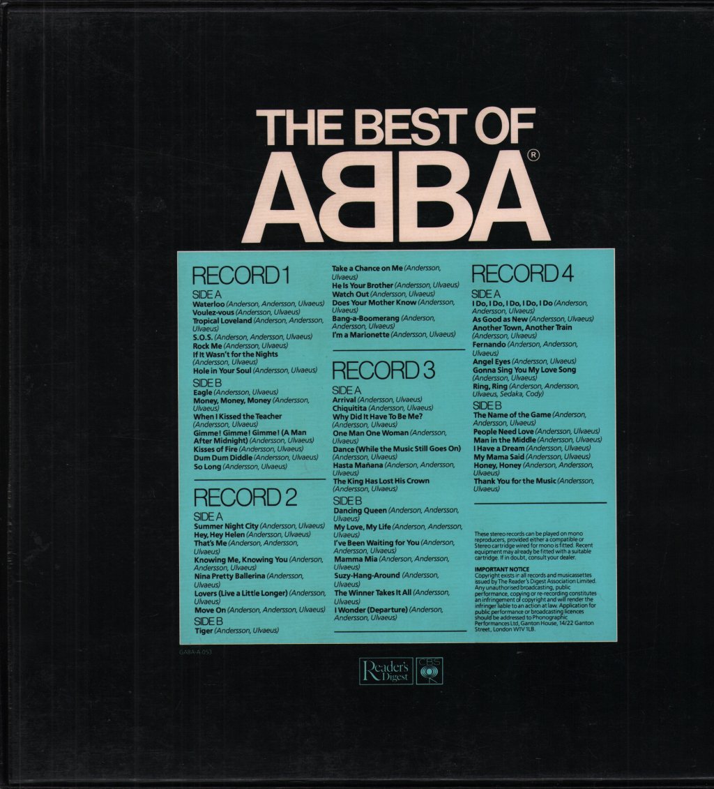 ABBA - Best Of ABBA - Lp Box Set