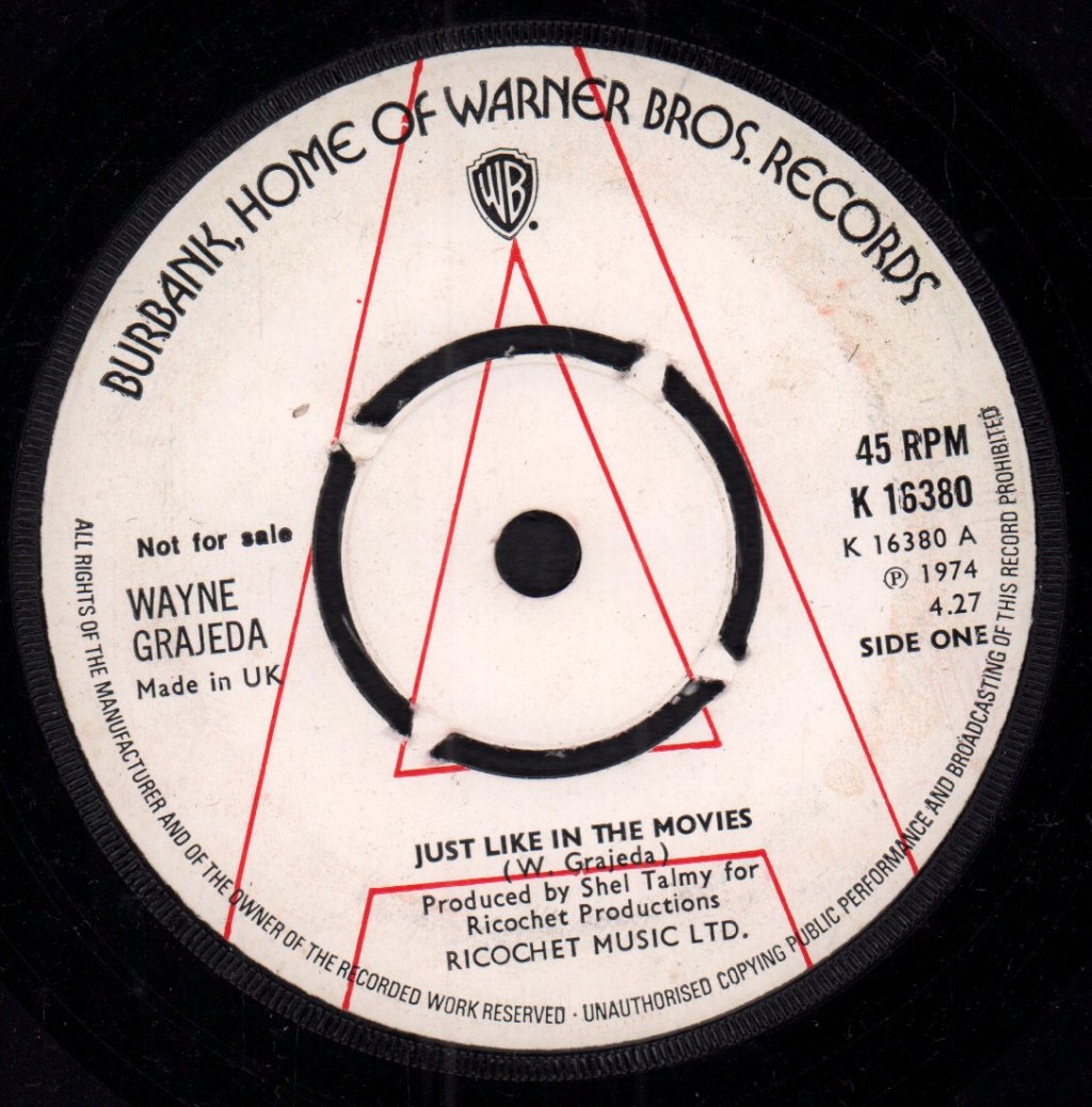 Wayne Grajeda - Just Like In The Movies - 7 Inch