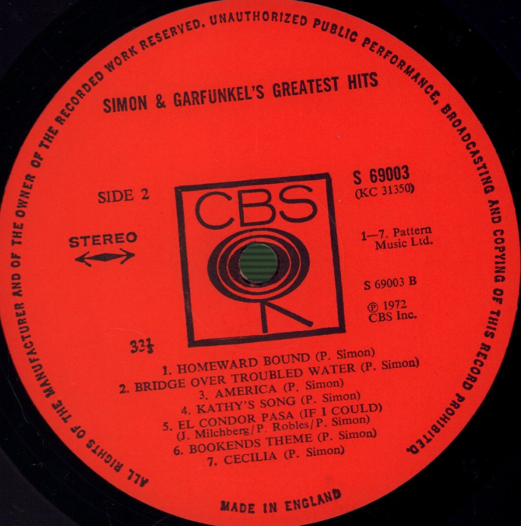 Simon And Garfunkel - Greatest Hits - Lp