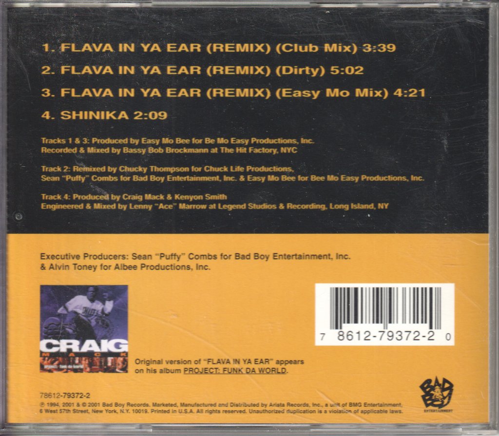 Craig Mack - Flava In Ya Ear - Cd